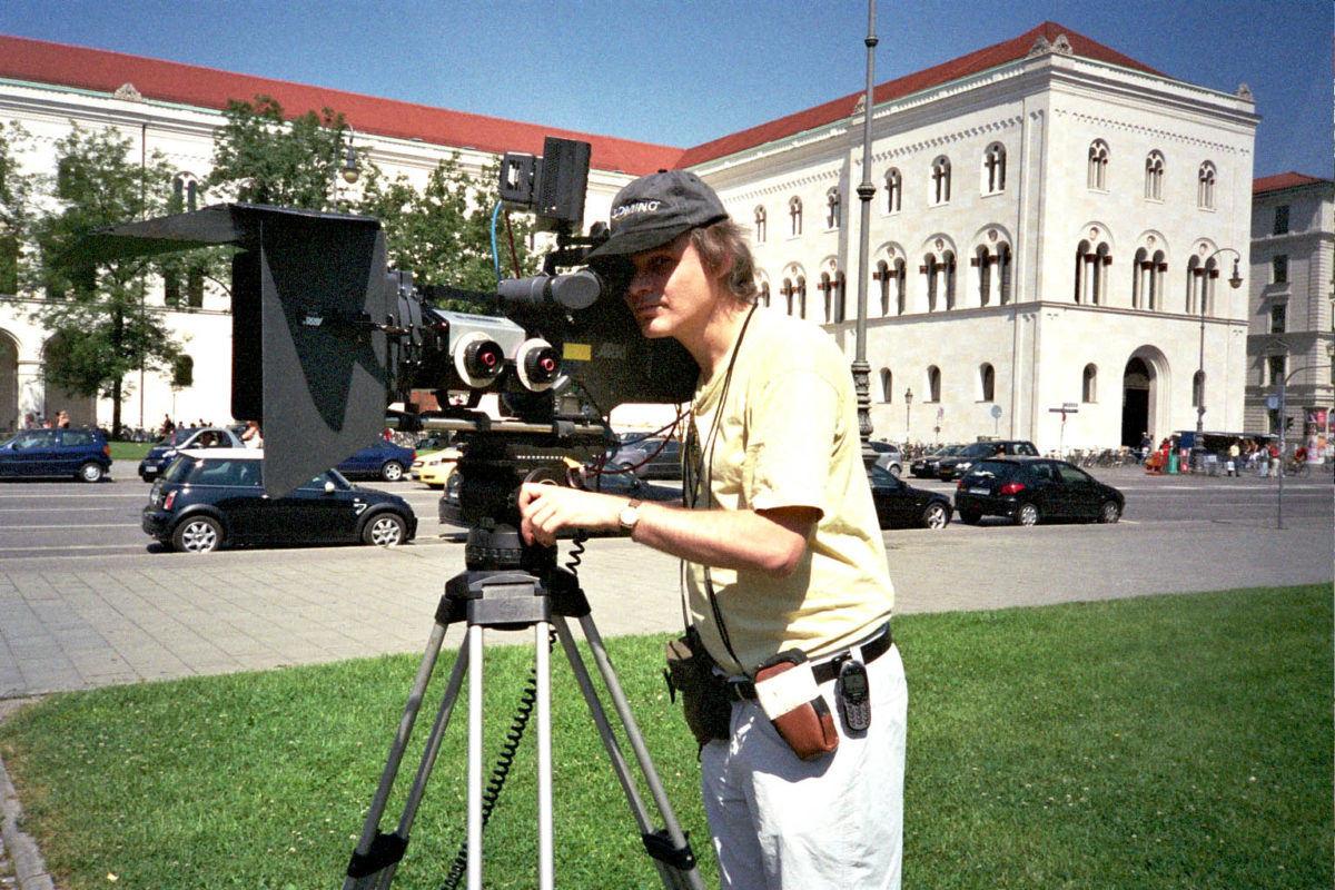 Des essais pour ARRI à Munich avec un proto D20 (pre-Alexa) et un objectif 3D, juillet 2007